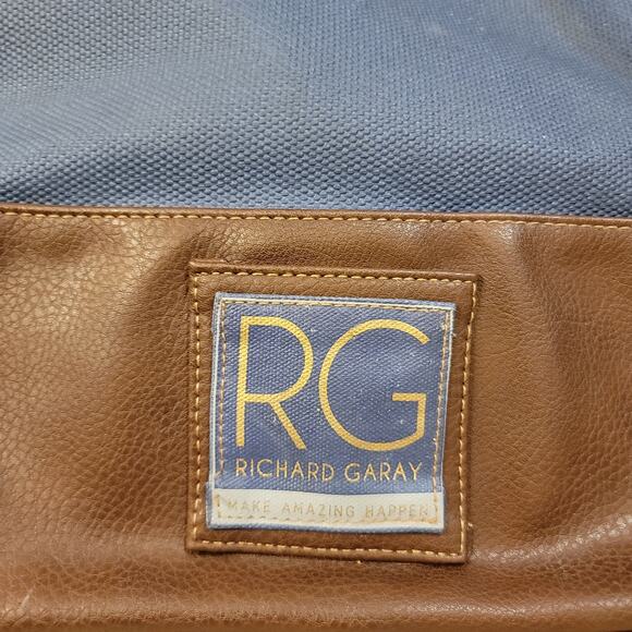 Navy Floral Crossbody Shoulder Tote Bag - Picture 2 of 7